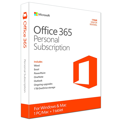 Microsoft Office 365 Personal (1 Year, 1 PC)
