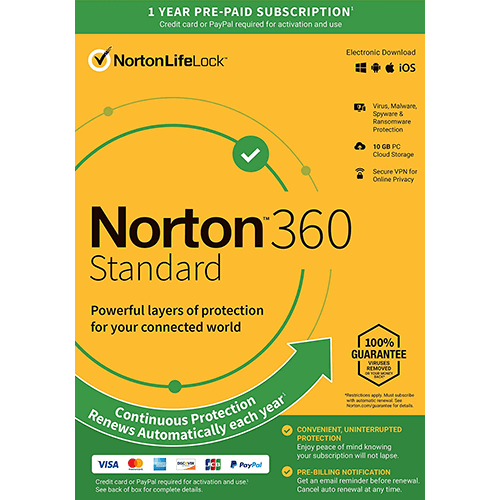 Norton 360 Standard (1 Year / 1 Device) [Download]
