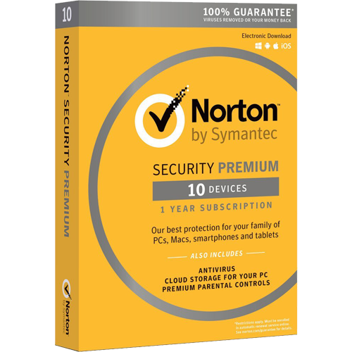 Norton Security Premium (1 Year / 10 Devices) [Download]